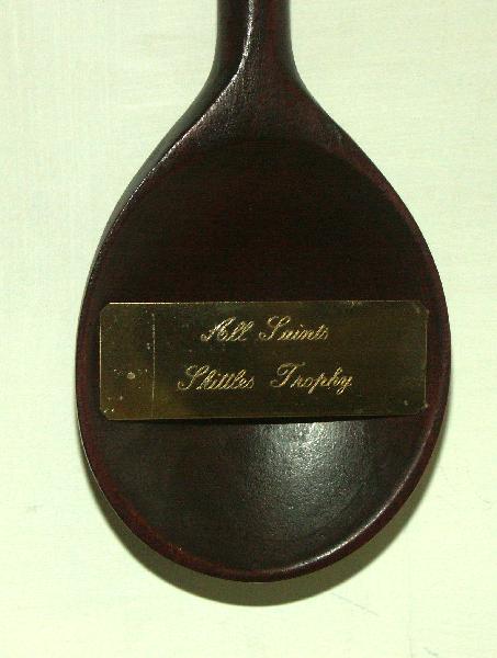 Wooden spoon inscription