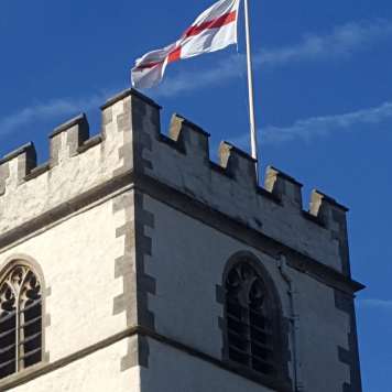 Flag on All Saints tower