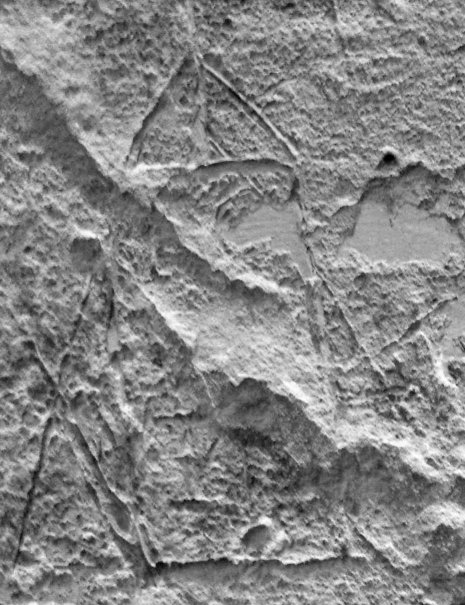 Tower drawing on pillar